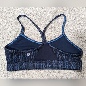 Blue black Lululemon sports bra